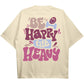 All patterns are heat transfer printing - 32-count double yarn - 260-gram precision spun pure cotton large version with large drop shoulders - short sleeves