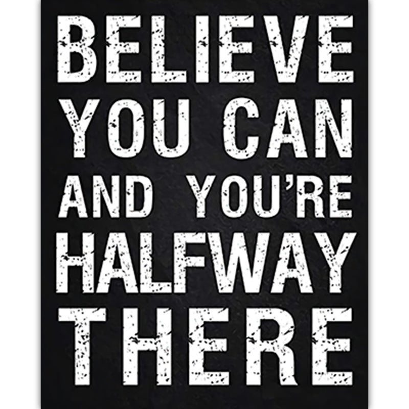 English black-and-white quotes, living room, bedroom, background wall, study, hanging paintings, murals, decorative painting cores