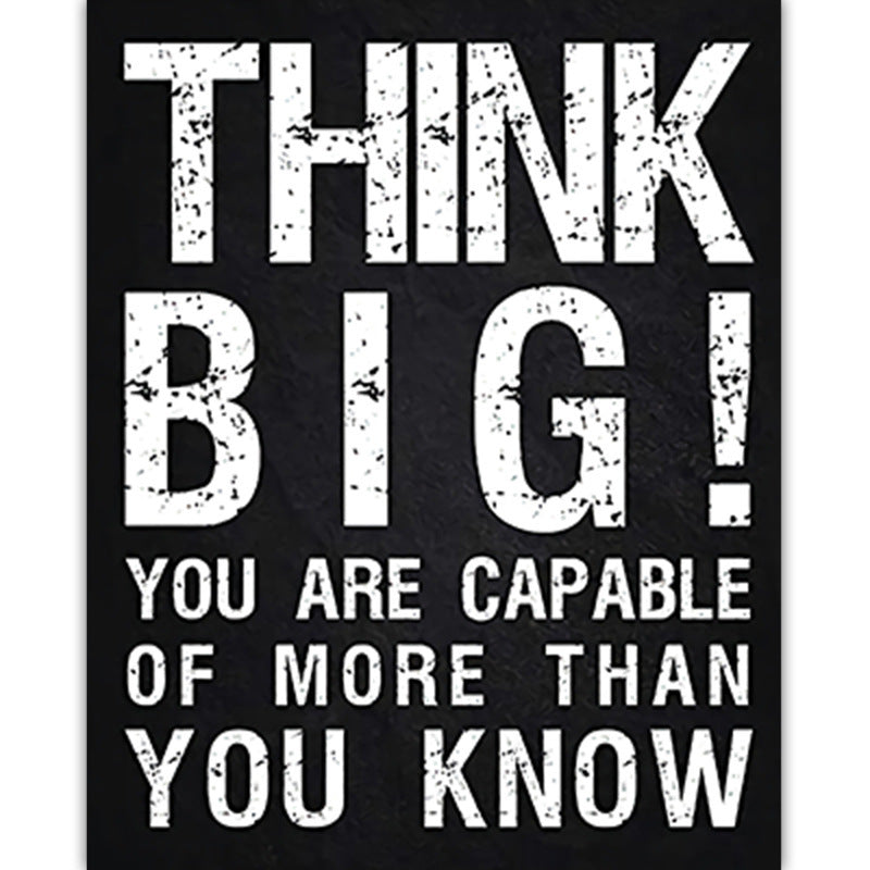 English black-and-white quotes, living room, bedroom, background wall, study, hanging paintings, murals, decorative painting cores