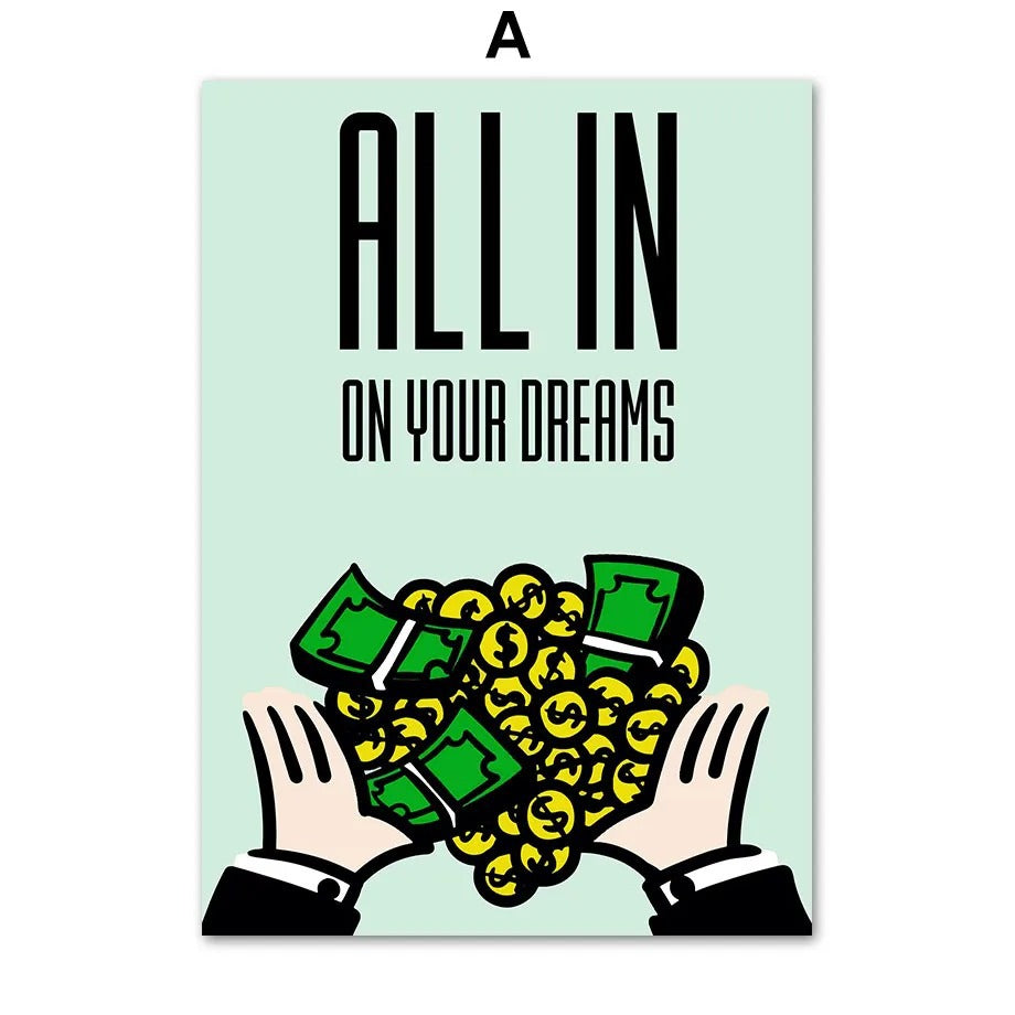 Canvas frameless painting core store hanging paintings, living room sofa background wall decoration oil paintings