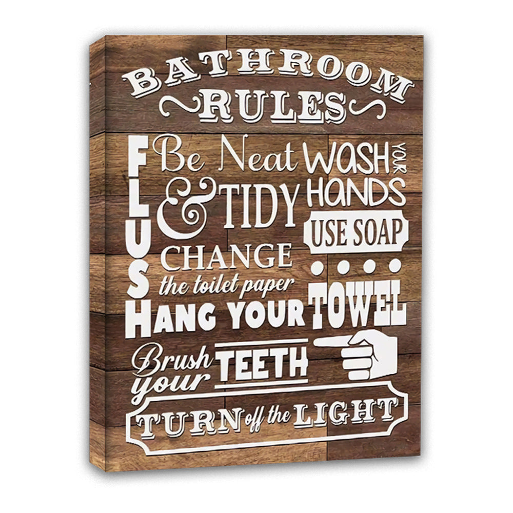 Guangdong English pirational wall paintings, pine wood frame canvas paintings, bathroom and living room decorative paintings