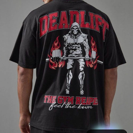 All patterns are heat transfer printing - 32-count double yarn - 260-gram precision spun pure cotton large version with large drop shoulders - short sleeves