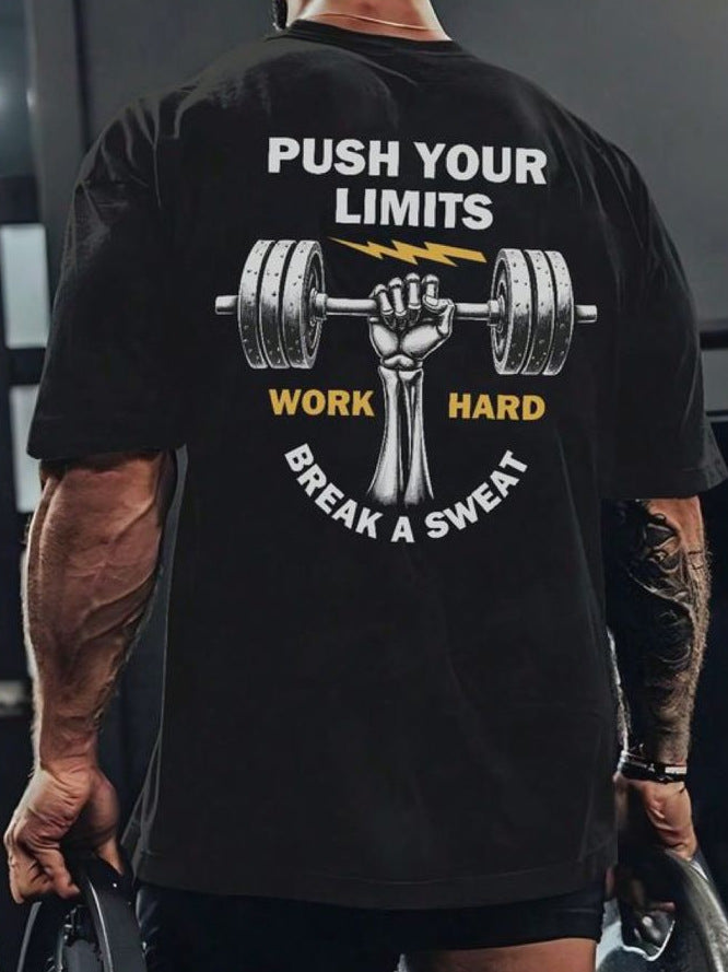 All patterns are heat transfer printing - 32-count double yarn - 260-gram precision spun pure cotton large version with large drop shoulders - short sleeves